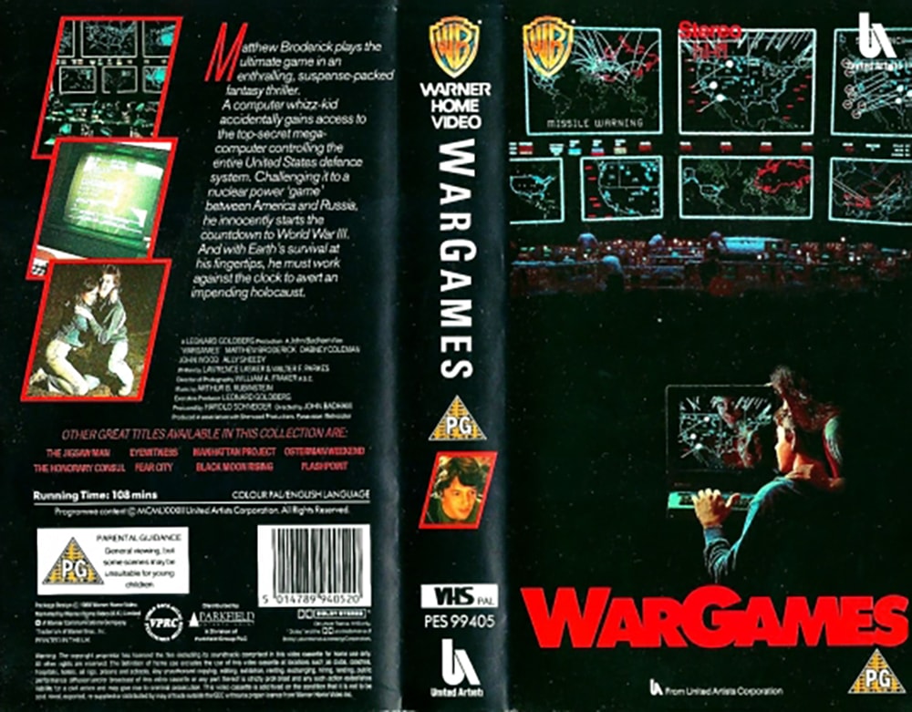 WarGames VHS artwork.