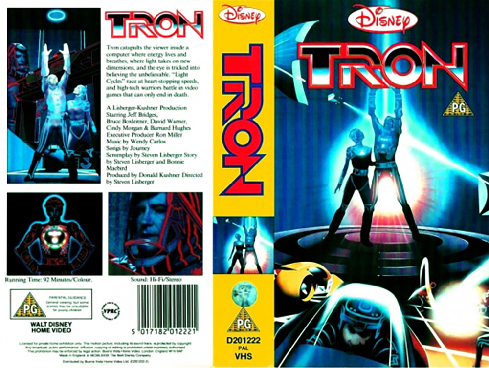 Tron VHS artwork.