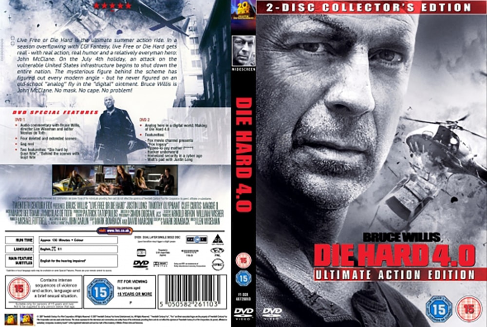 Die Hard 4.0 DVD artwork.