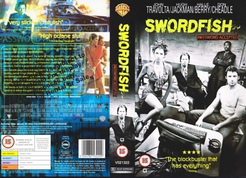 Swordfish VHS artwork.
