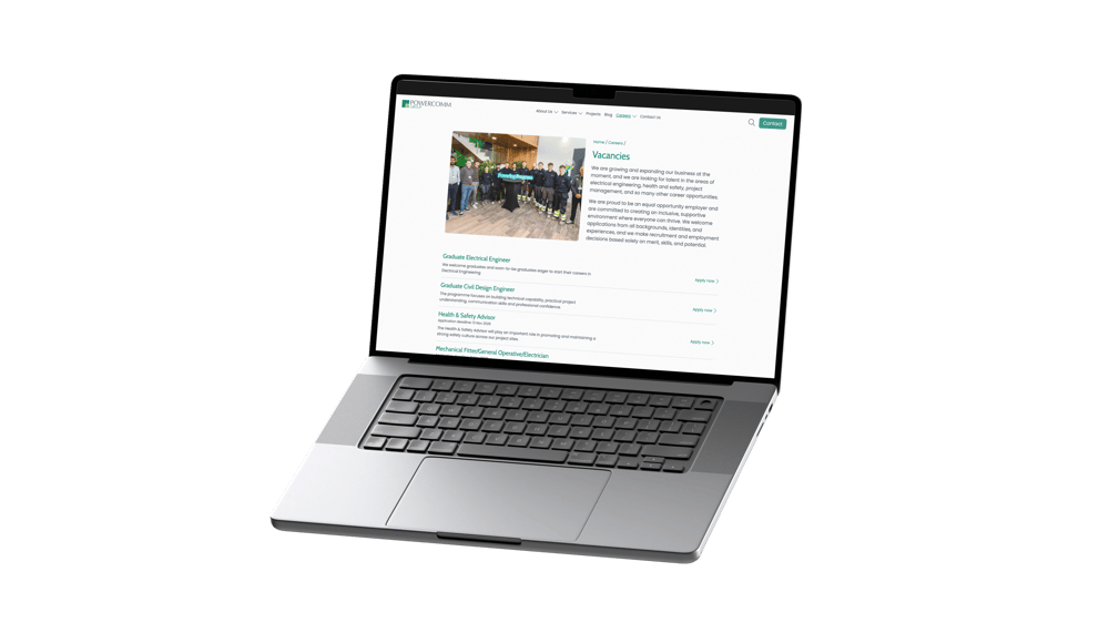 The Powercomm Group vacancies page