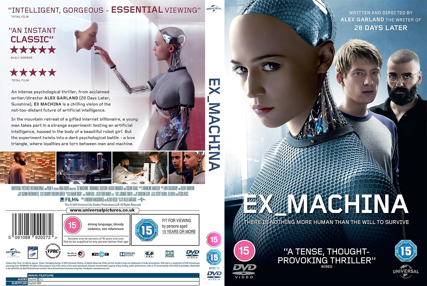 Ex Machina DVD artwork.