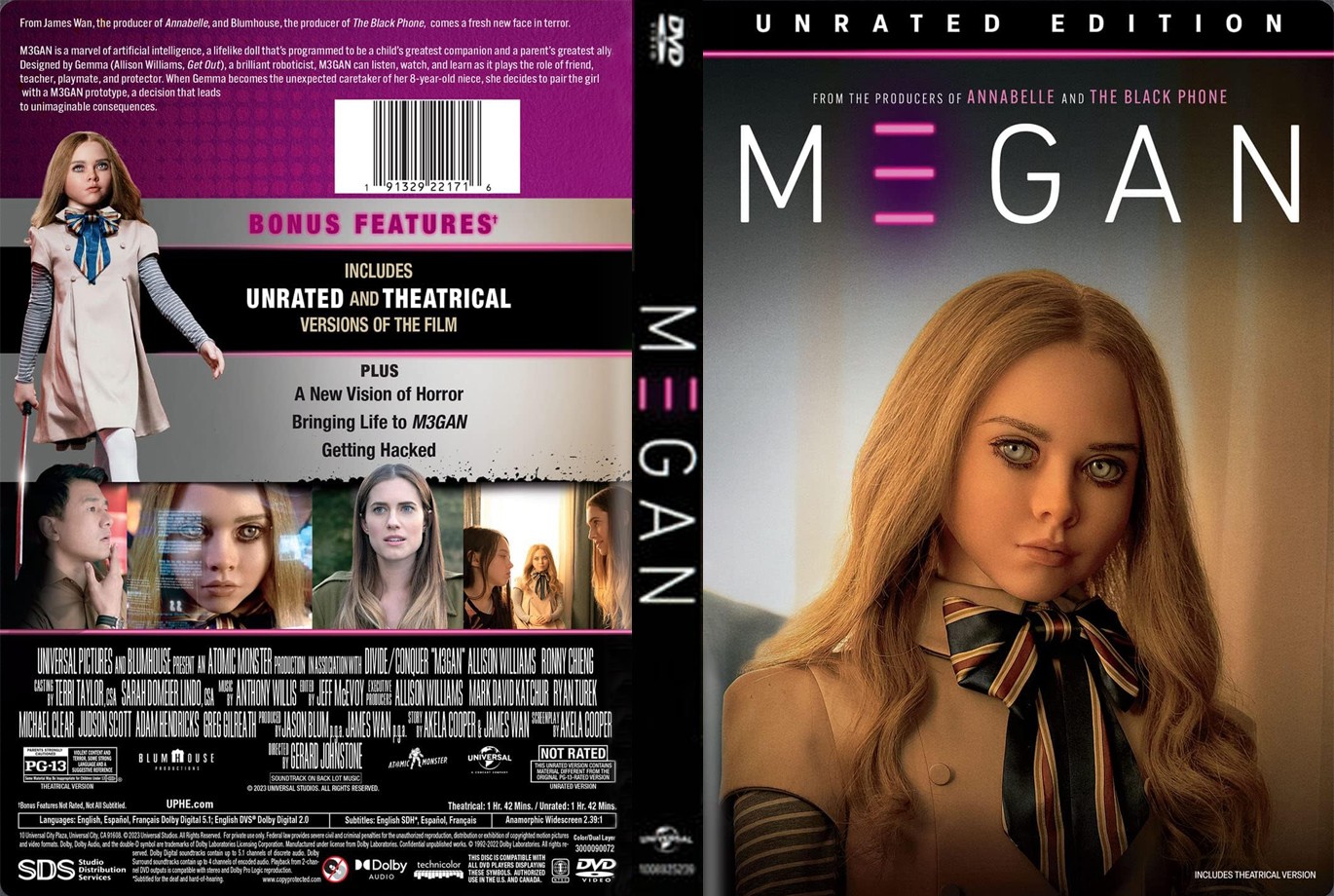 M3GAN DVD artwork.