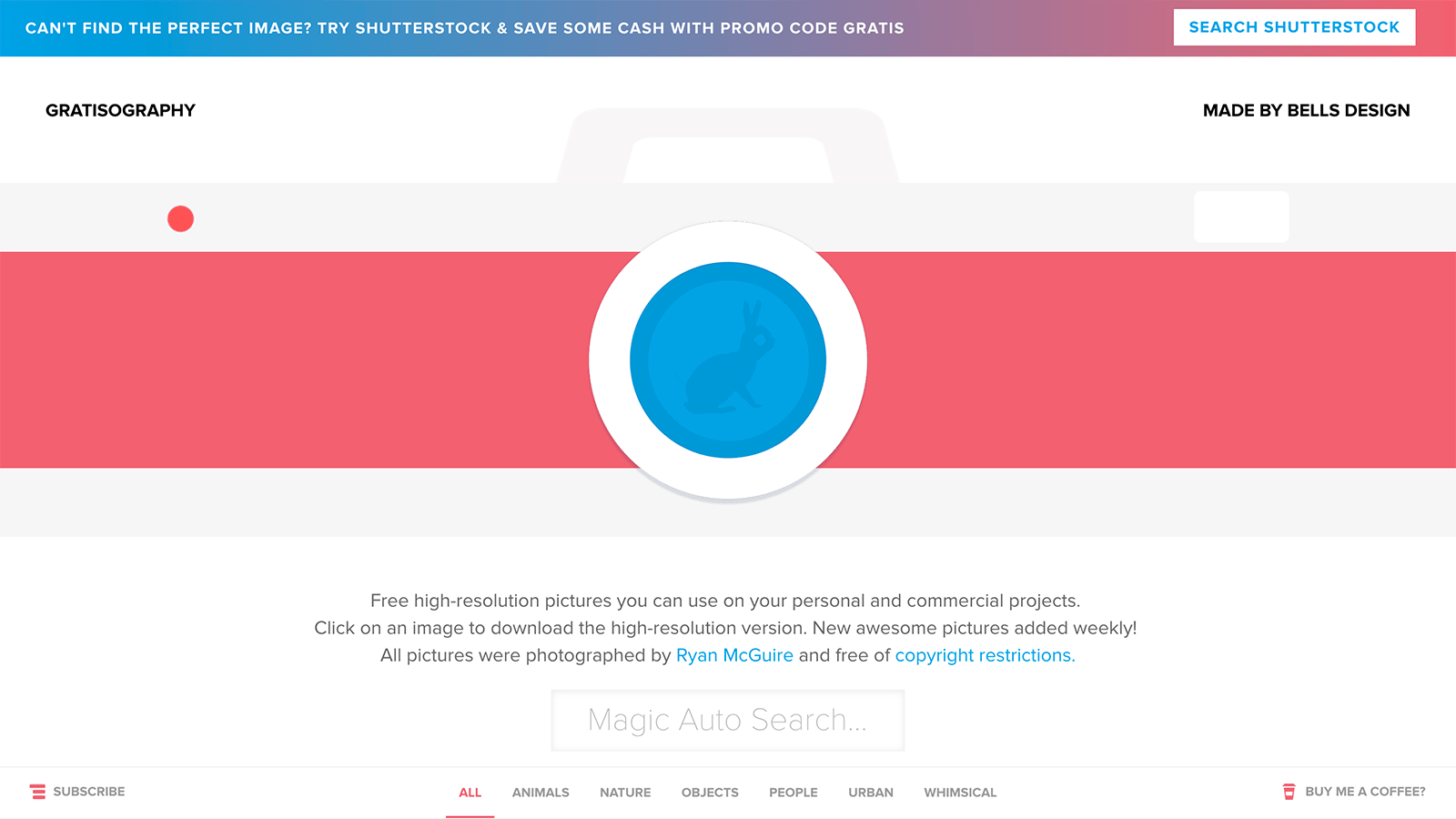 Gratisography screenshot.