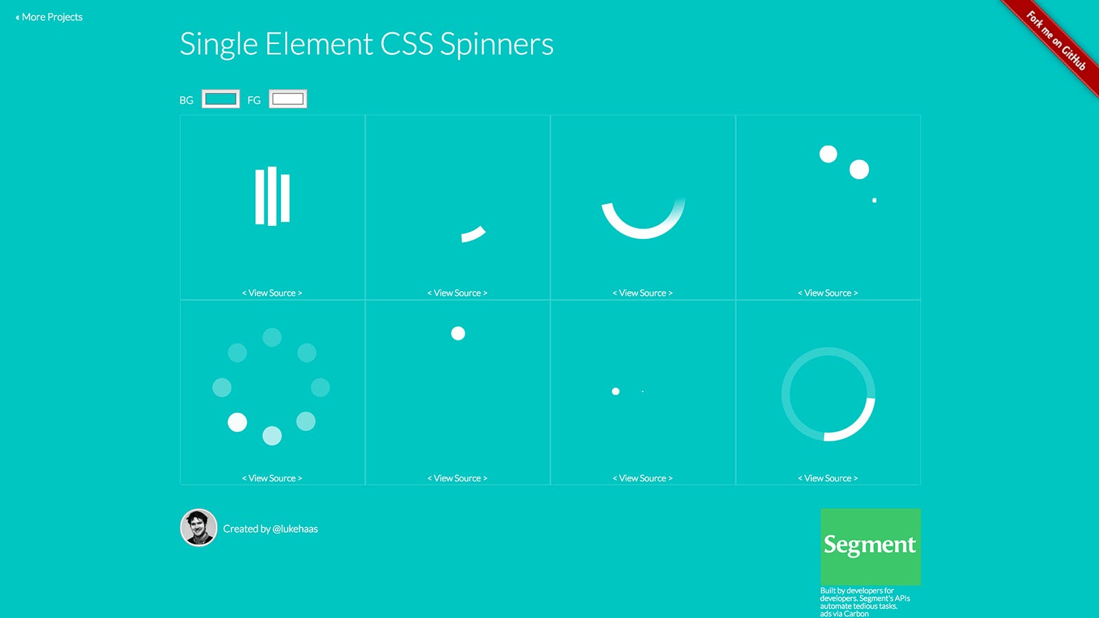 CSS Loaders screenshot.