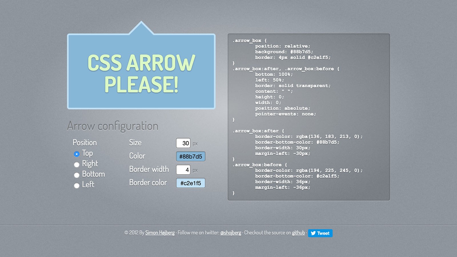 CSS Arrow Please screenshot.