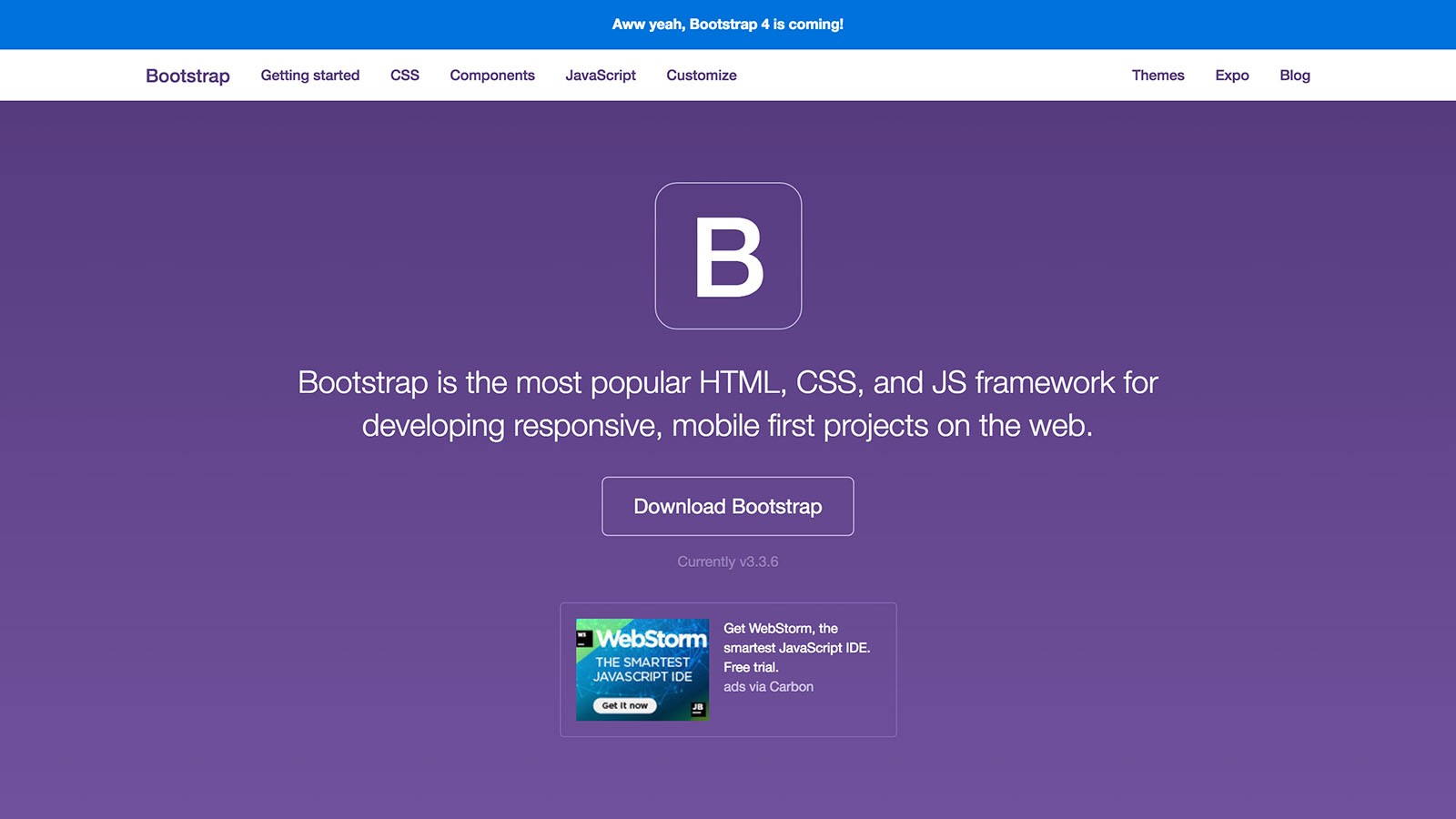 Bootstrap screenshot.