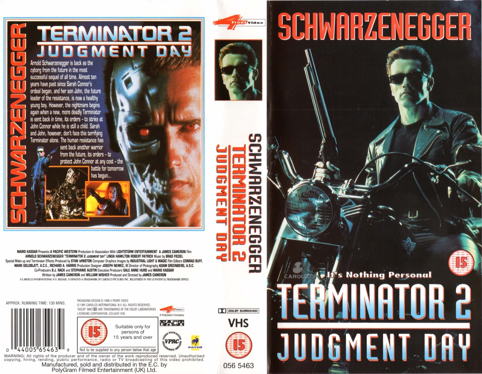 Terminator 2: Judgment Day VHS artwork.