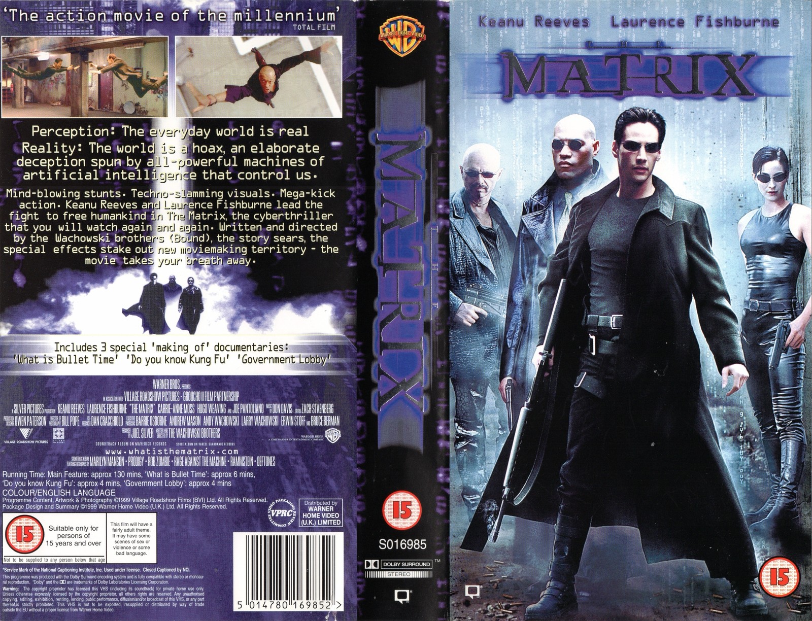 The Matrix VHS artwork.