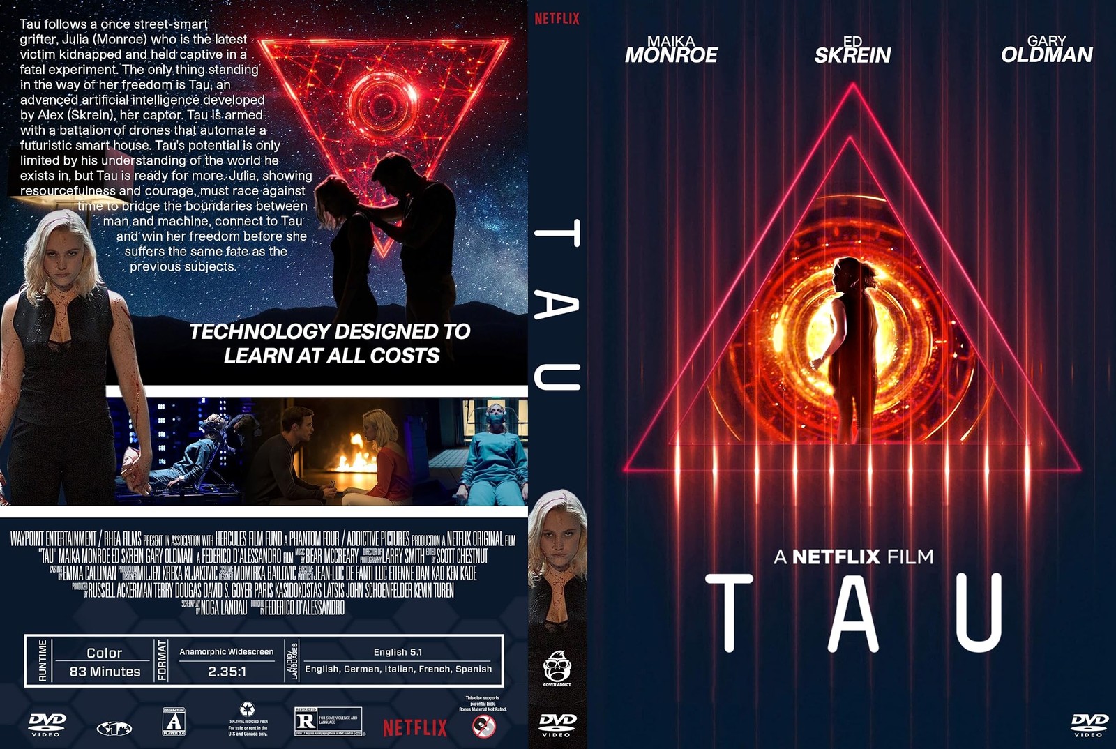 Tau DVD artwork.