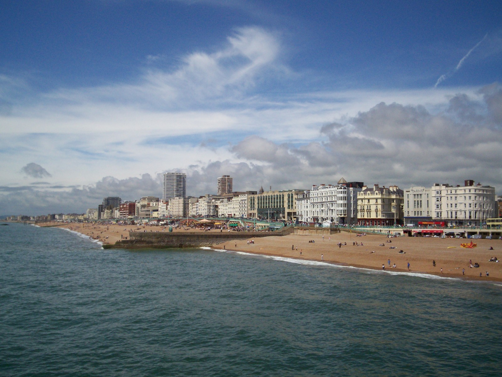 The city of Brighton taken from the air.