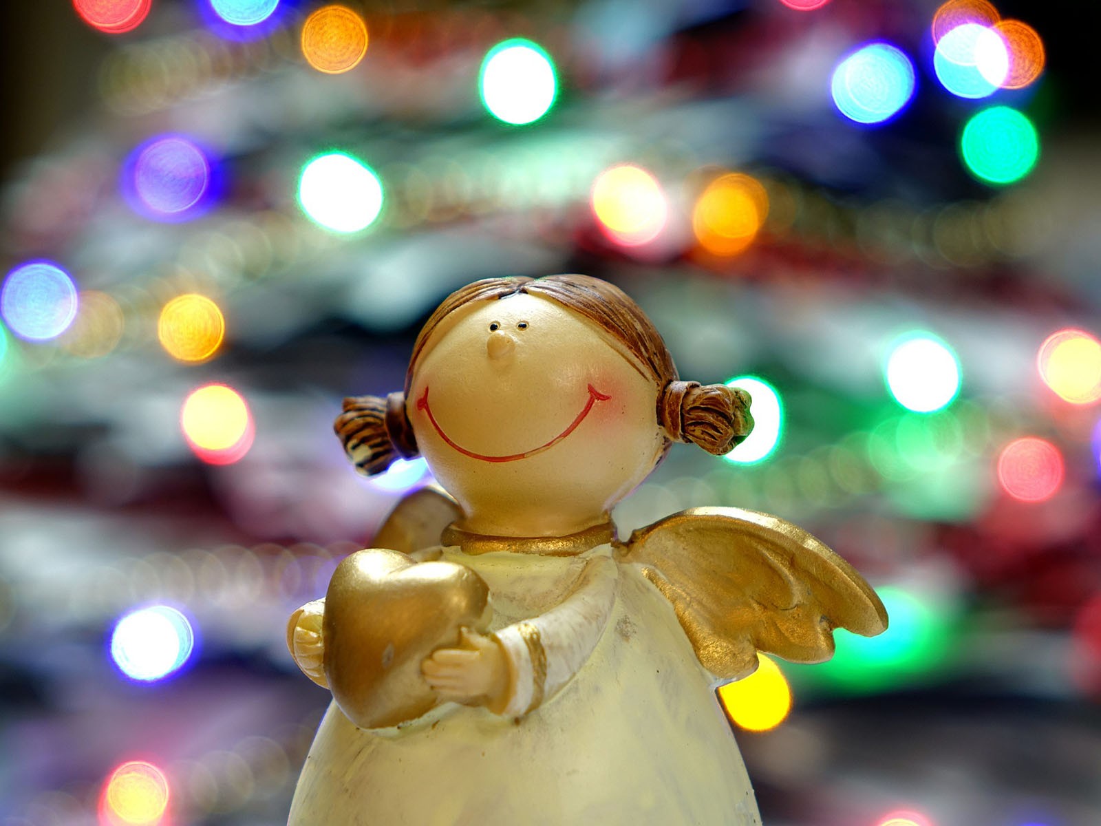 An angel figurine representing the perfect customer.