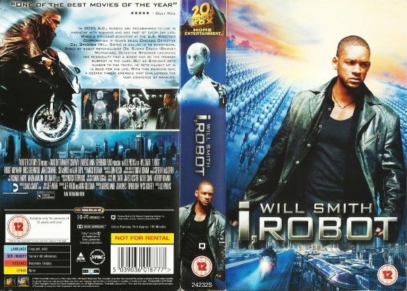 I, Robot VHS artwork.