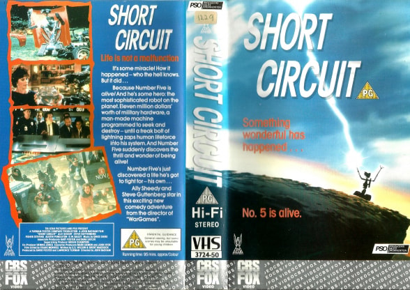 Short Circuit VHS artwork.